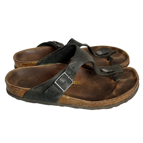 Birkenstock Gizeh Black Sandals - Picture 2 of 5